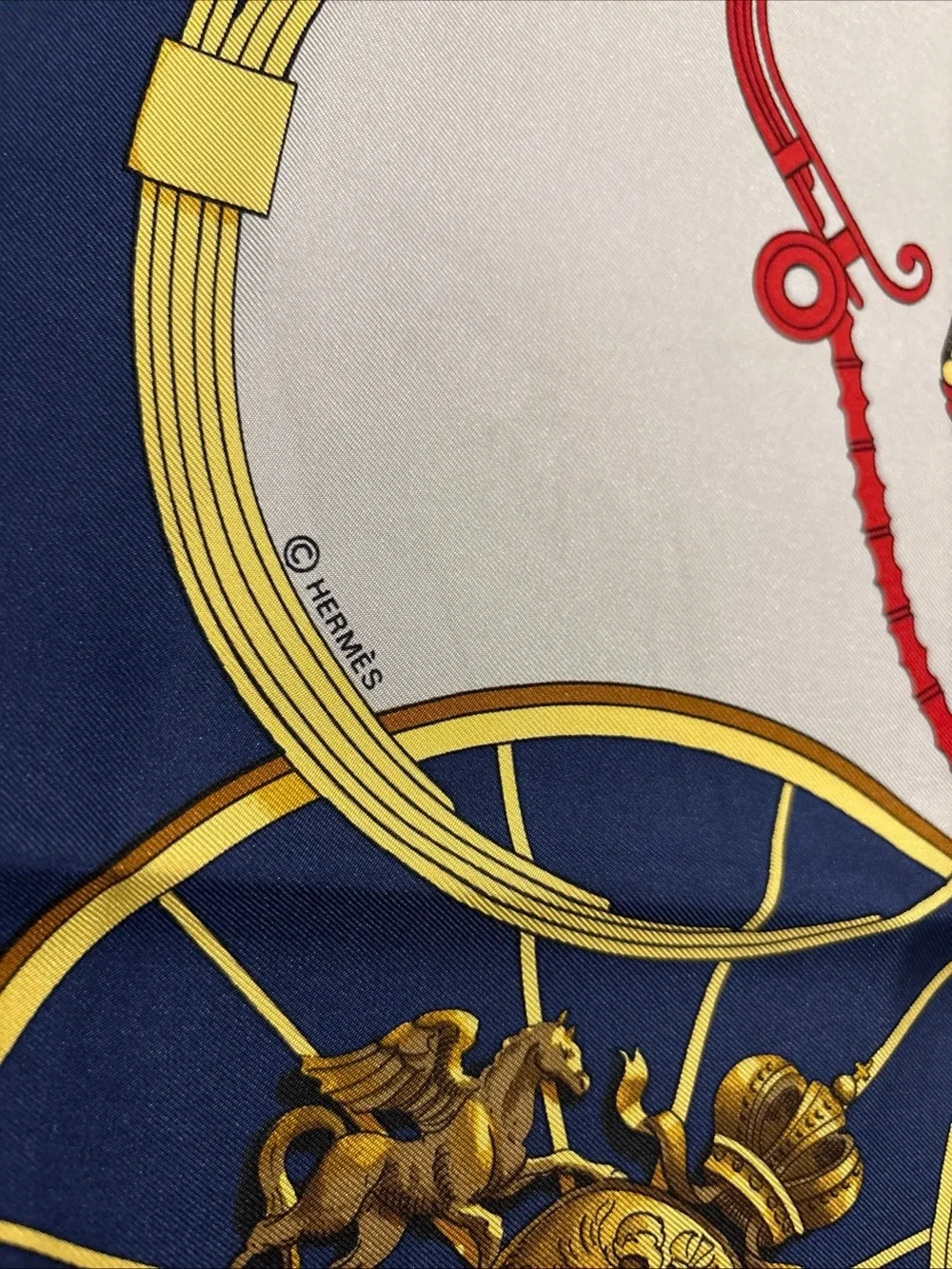 Hermes Paris 100% Silk Scarf